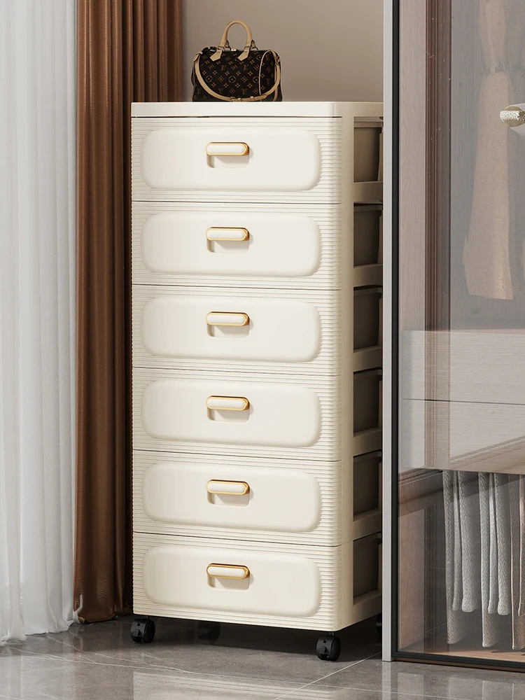 

Многоярусный пластиковый шкаф для хранения вещей для дома, напольный органайзер для одежды в спальню, пятисекционный шкаф