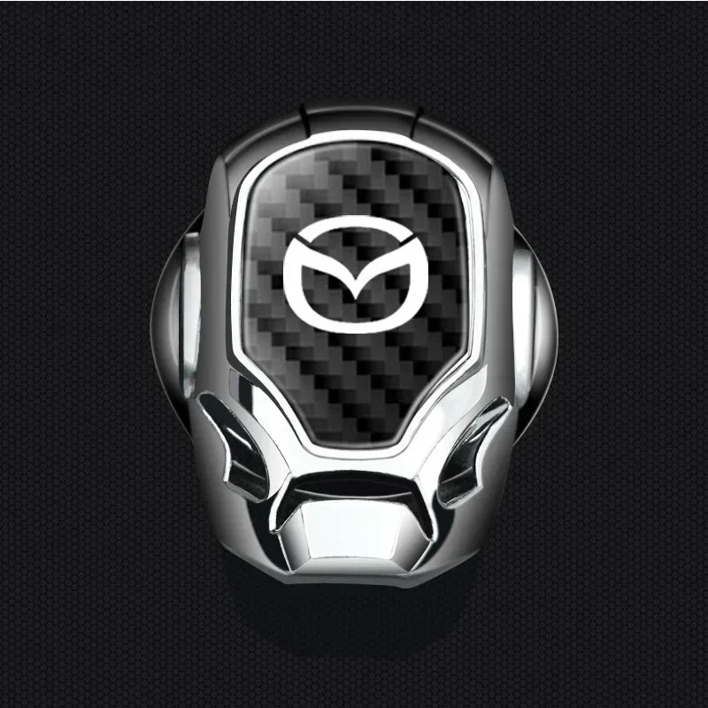 Car ONE-CLICK Start Buttons Protective Cover Decor for Mazda 2 3 5 6 M5 Ms CX-4 CX-5 CX6 M3 M6 MX3 MX5 Car Styling Accessories