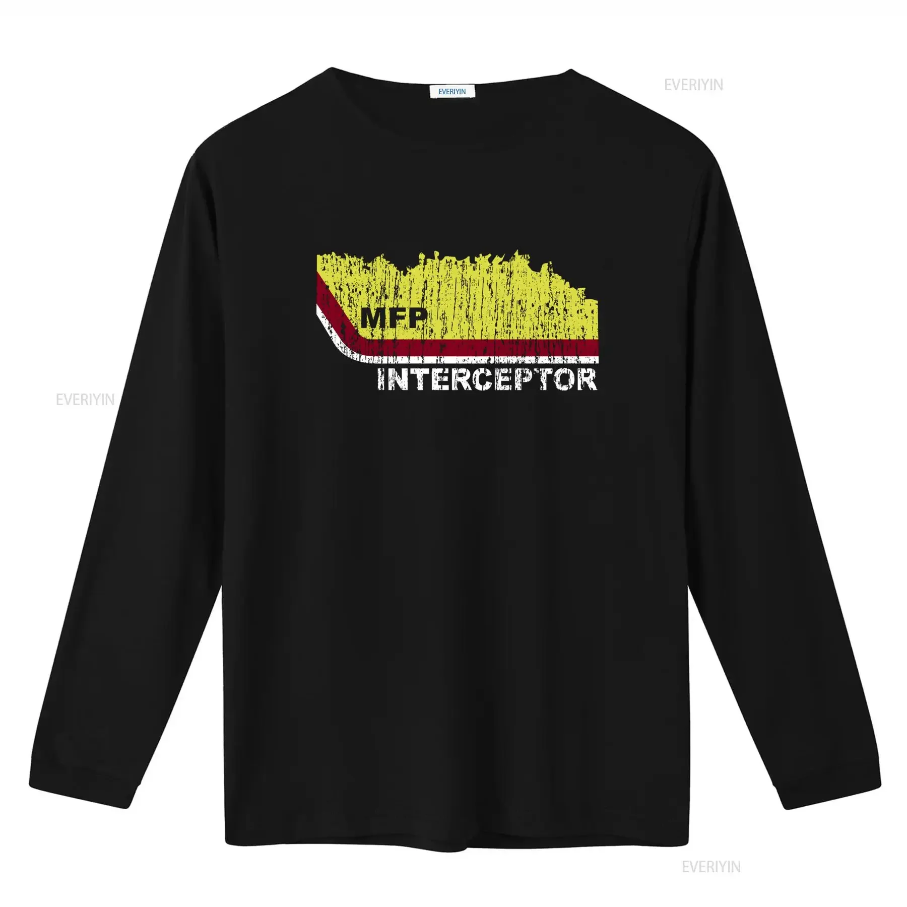 MFP Interceptor Mad T Shirt Top for Men Stylish Design Comfortable Fit vintage Washed Versatile Slightly Breathable Casual