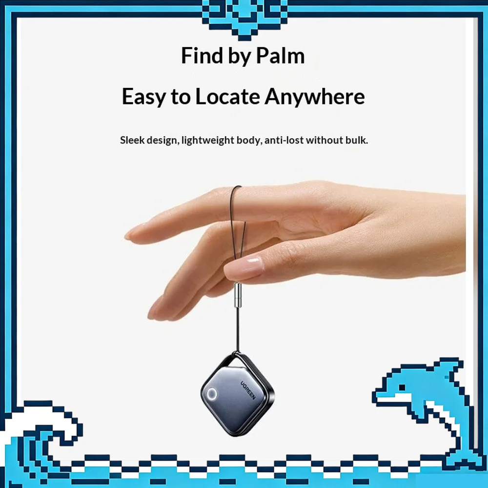 UGREEN CM816 45297 FineTrack Smart Finder Bluetooth Tracker Tag for Apple Find My iPhone iPad Mac