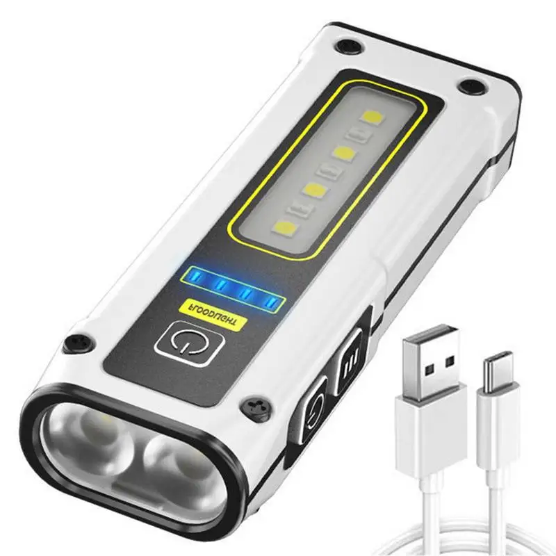 Rechargeable Outdoor Flashlight High Lumen LED Flash Light Multi Light Modes Camping Accessories Power Bank For Hiking Climbing