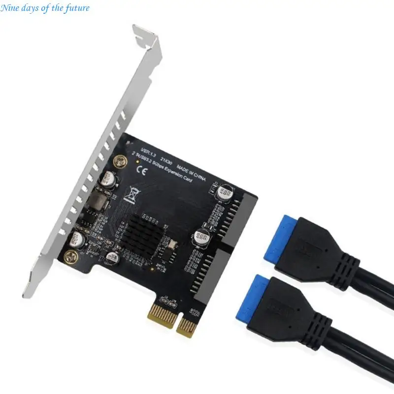 Universal PCIe USB3.0 Adapter Card Plug-and-Play for Desktop Systems E65A