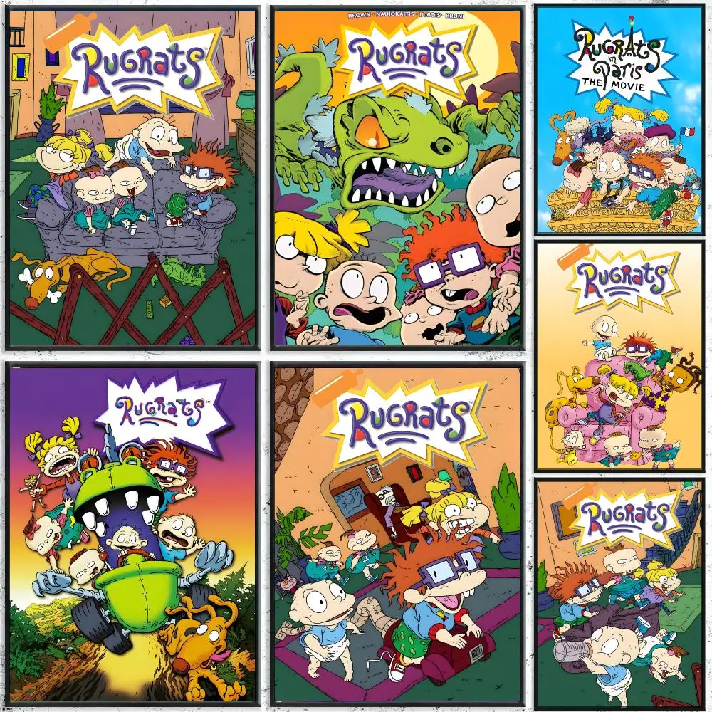 R-Rugrats Poster High-Quality Waterproof Wall Decal for Study, Living Room & Garage, Great Gift for Fans