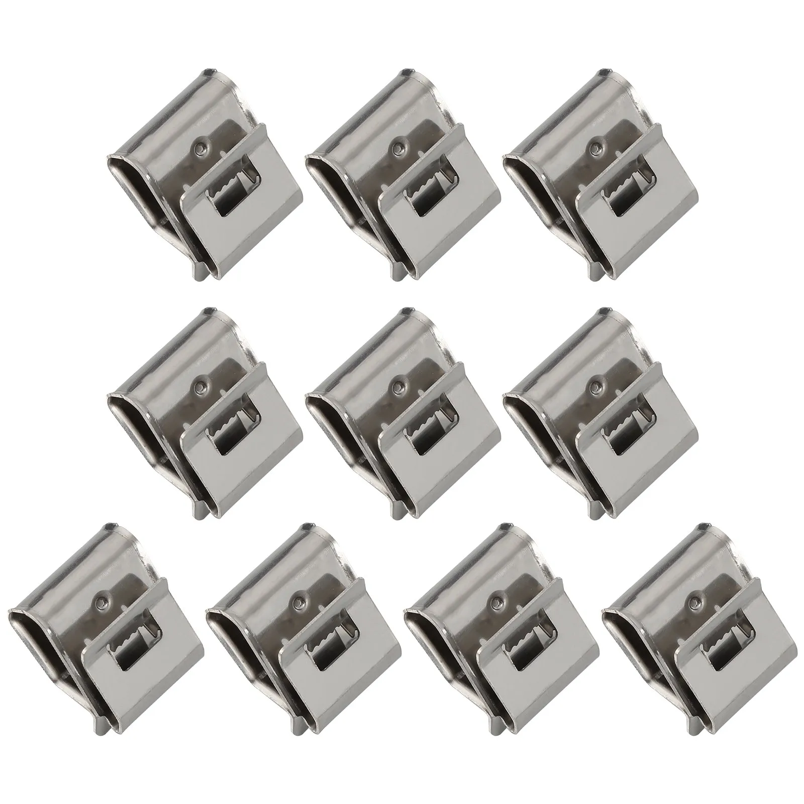 50Pcs Photovoltaic Cable Clip 304 Stainless Steel Solar Panel Wire Clamp for Grounding Cable Routing Neat Wiring Solution