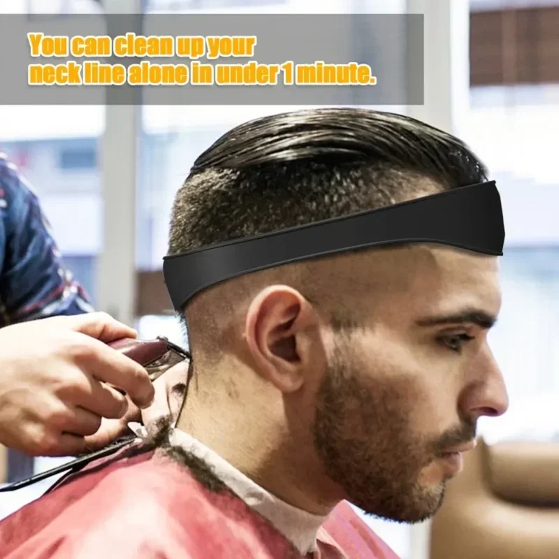 DIY Home Haircuts Curved Headband Silicone Neckline Shaving Template and Hair Cutting Guide Hair Styling Tool