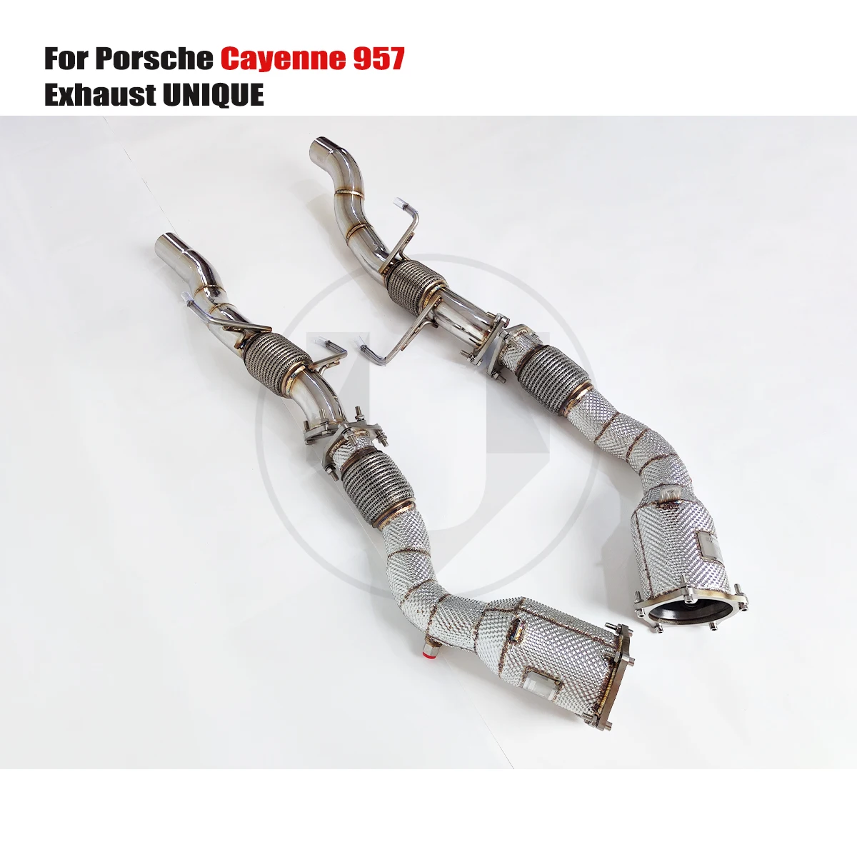 

УНИКАЛЬНАЯ для Porsche cayenne 957 3,6 л 4,8 л 4,8 т ss304 с изолятором, передняя водосточная труба с выхлопной трубой Cat/без кота