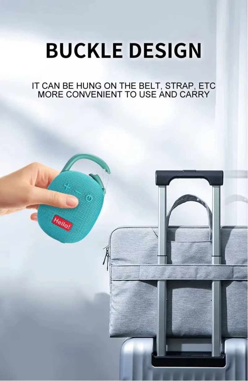 Outdoor Mini Bluetooth Green Color Speaker with High Quality Sound Waterproof 2pcs Per Pair