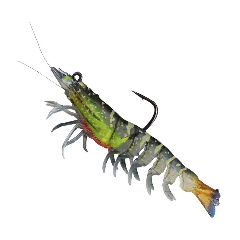 7cm 9cm 7g 12g Bait Shrimp Soft Luminous Artificial Soft Prawn With Hook Jigs Lure Swimbait Wobbler Spinning Tackle Bait Fishing