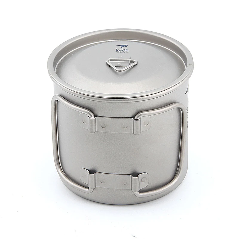 Keith Titanium Camping Mug Folding Handle 350ml Outdoor Travel Office Party Drinkware Titanium Water Cup Beer Tea Coffee Mug