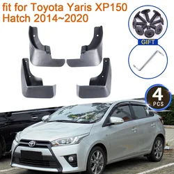 4x Mud Flaps for Toyota Yaris 2019 Vios Hatchback XP150 2014~2020 2018 Accessories Mudguards Fender Splash Guards Flap Rear Auto