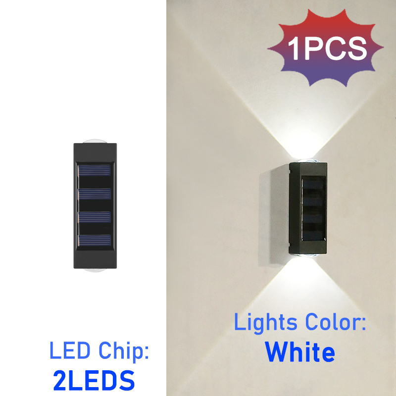  10LED Solar Wall Lights Outdoor Waterproof Security LED Lighting For Garden Yard Fence Decor Lamps 