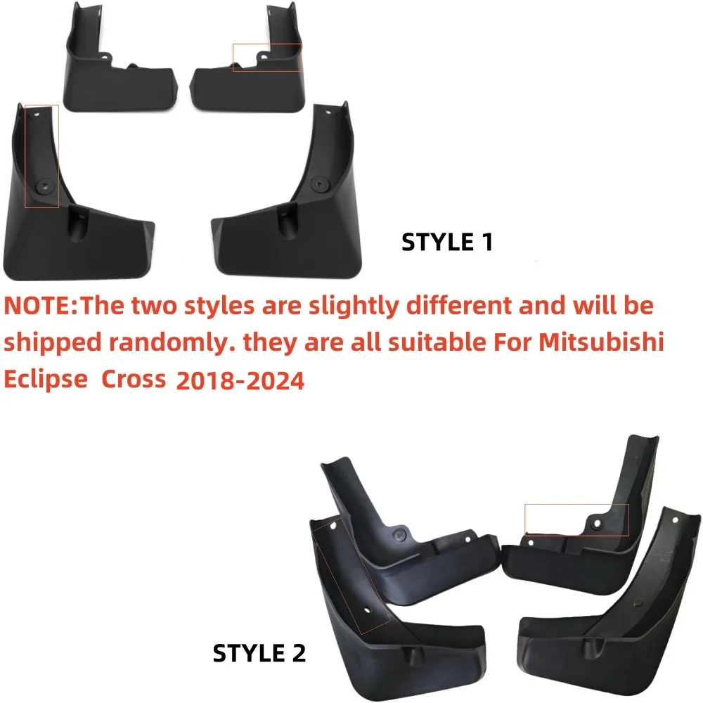 For Mitsubishi Eclipse Cross 2018-2025 2021 2022 2023 2024 Fender Mudflaps Splash Guards Mudguards Mud Flaps Car Accessories