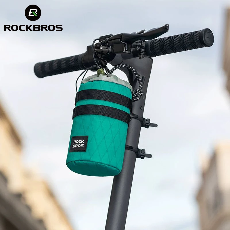 

ROCKBROS Bicycle Bag Bike Bottle Holder Cycling Water Bottle Carrier Pouch MTB Bike Insulated Kettle Handlebar Bag Accessories