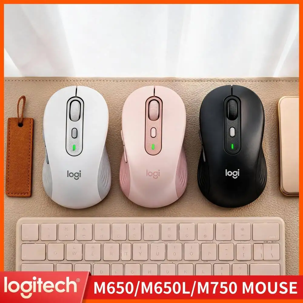 Logitech M650 Wireless Mouse Dual Mode Connection Thumb Rest Support Energy Saving Circuit For Home Office Desktop Notebook