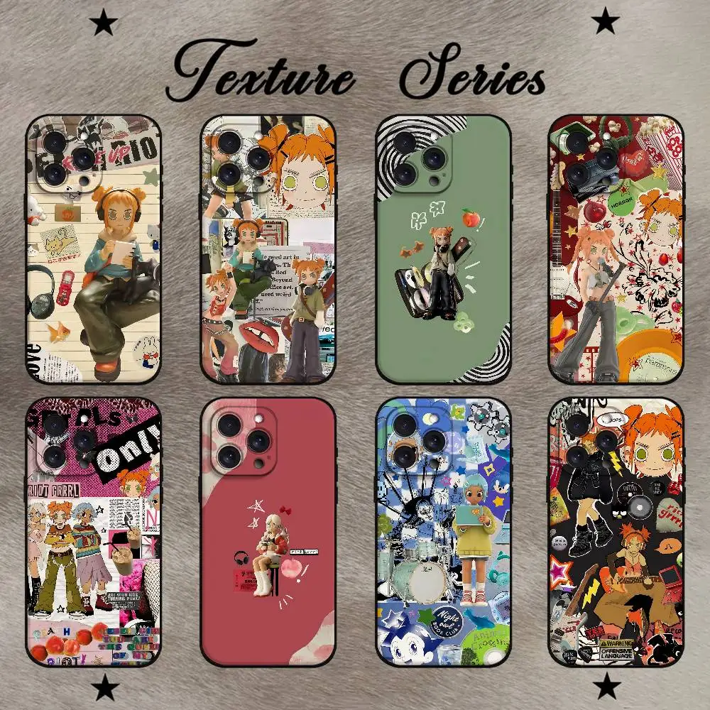 Art Peach R-Riot Rise Handyhülle für iPhone 17 16 15 14 13 12 11 PRO MAX PLUS Mini TPU Weiche Hautfreundliche Hülle