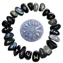 AAAA + Natural Rrose Crystal Rune Blacks Stone divinazione irregolare Fortune-telling Healing Meditation Gift Collection