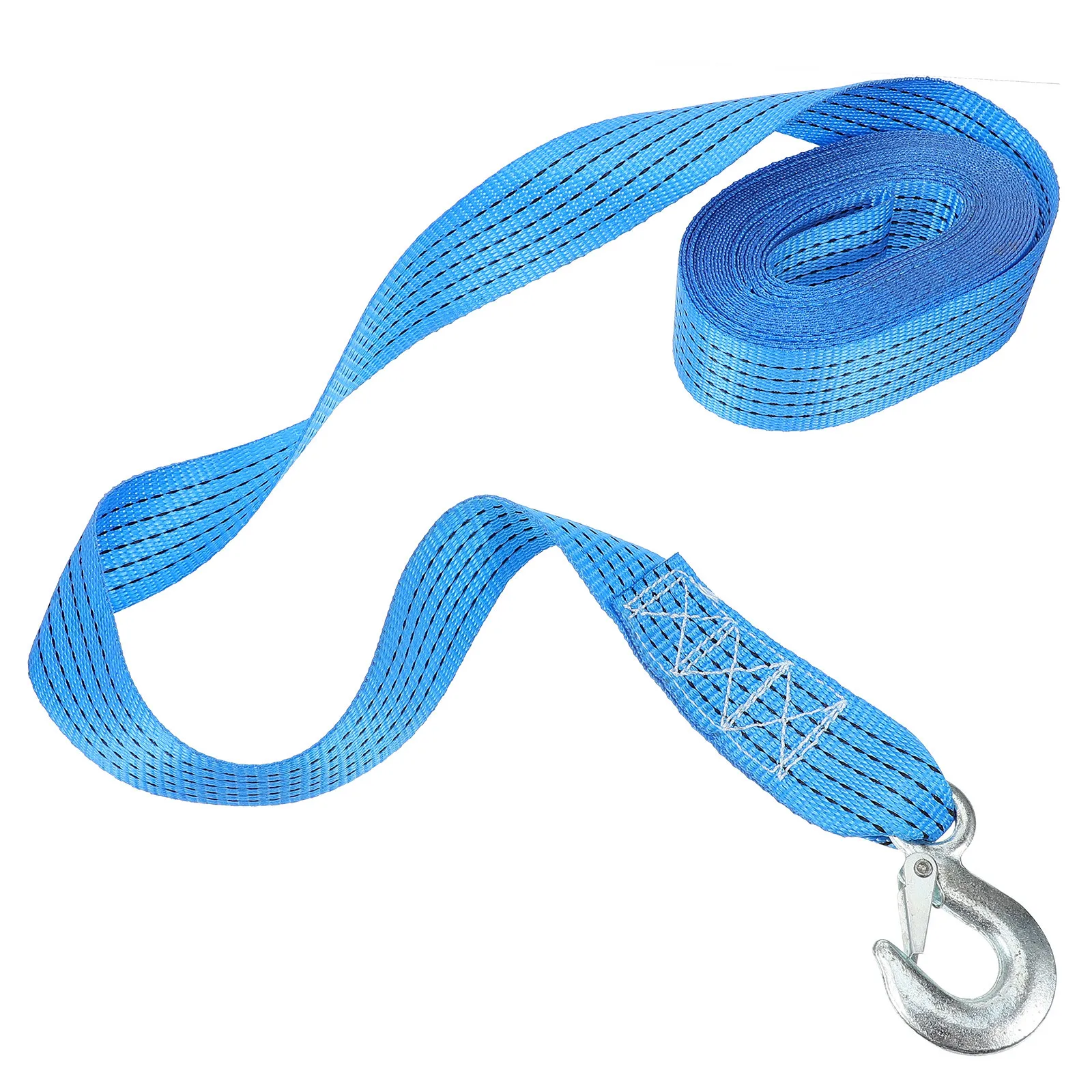 مقطورة ونش حزام الثقيلة 6000Lbs البوليستر حزام مزورة الصلب هوك لقارب سيارة شاحنة سحب تزوير سحب حبل #5