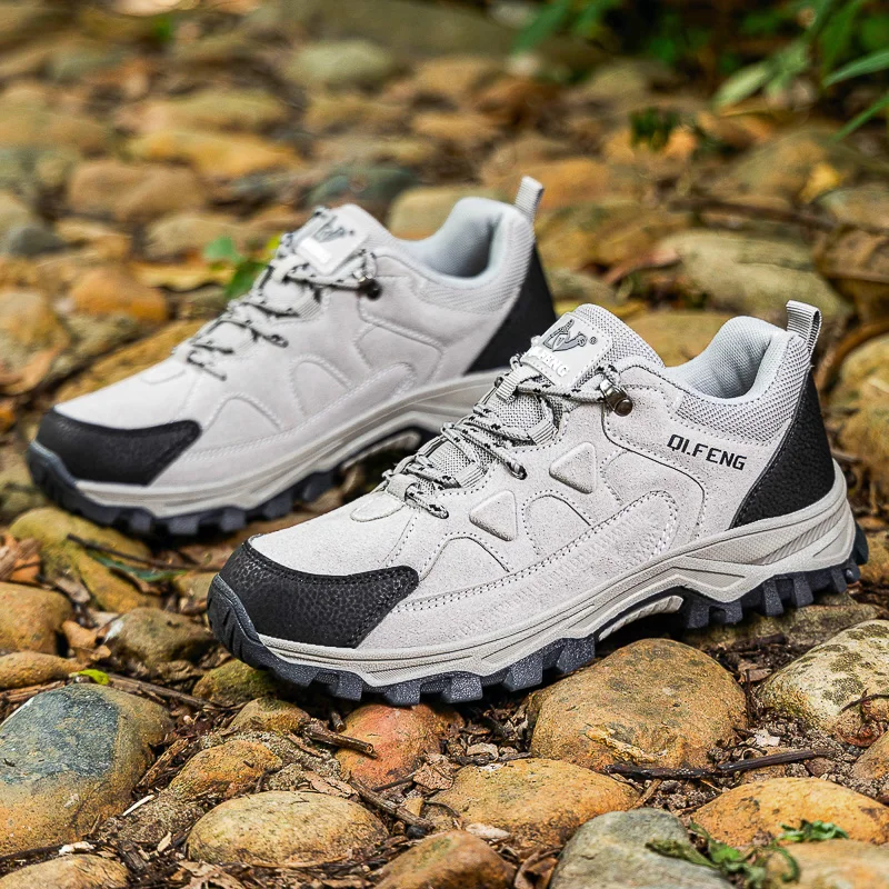 

Outdoor Hiking Shoes Women Lace-up Anti-slip Shock-absorbing Low-top Men Shoes Women Flat Breathable Casual Sports Shoes Men