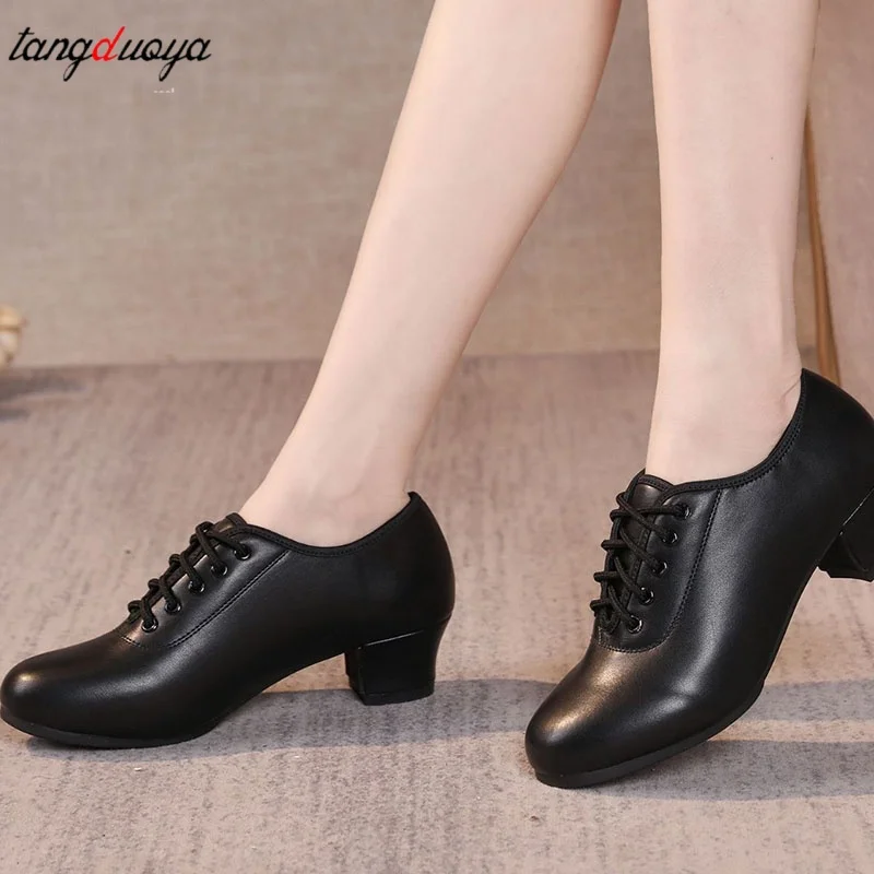 Hot Selling Women's Soft Leather Ballroom Dance Shoes Latin Dance Shoes Girls Adult Teacher Shoes Jazz Dance Shoes ﻿