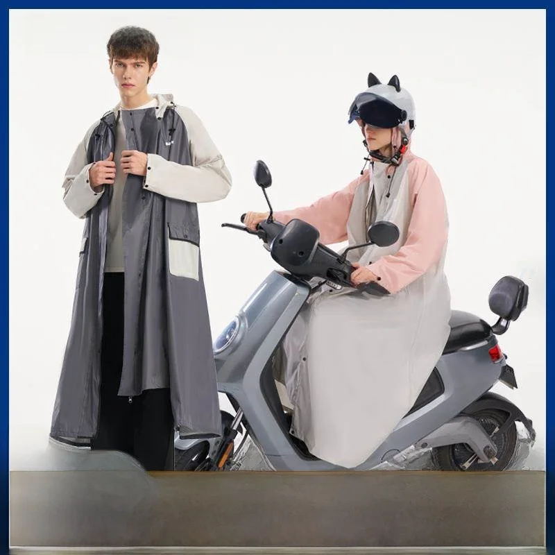 

Long Polyester Raincoat Full Body Bike Riding Rainwear Adult Large Size Cross-Border Cycling Raincoat Waterproof