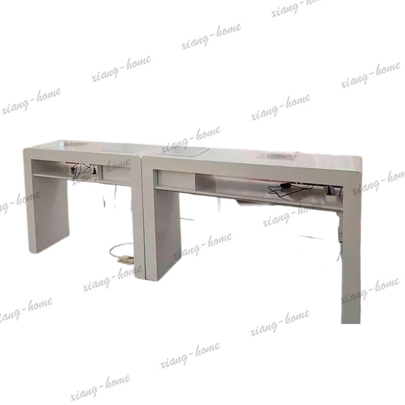 Factory Direct Japanese Bauhaus Nail Table Narrow Wabi Sabi Design European Nail Table Elegant Trendy Mesa De Manicura Nail Salo