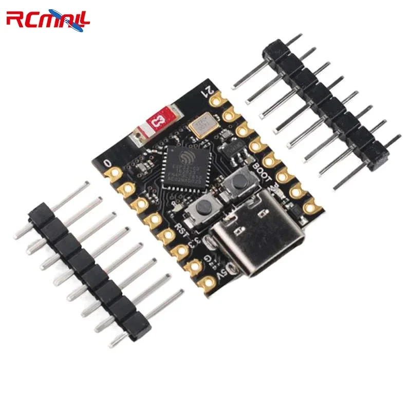 RCmall ESP32C3 ESP32 Super Mini Development Board Wi-Fi+BT ESP32-C3 Chip 3.3-6V for Arduino IoT