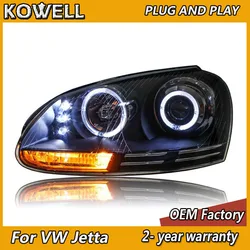 Car Styling for VW Jetta Headlight 2006-2010 Jetta MK5 Head Light DRL Turn Signal Low High Beam Projector Lens