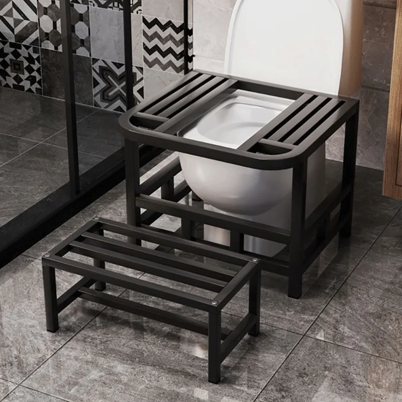 Bathroom Footstool Toilet Seat Changed to Squat Pit Frame Squat Toilet Stool Sitting and Squatting Dual-purpos Foot Stepping New