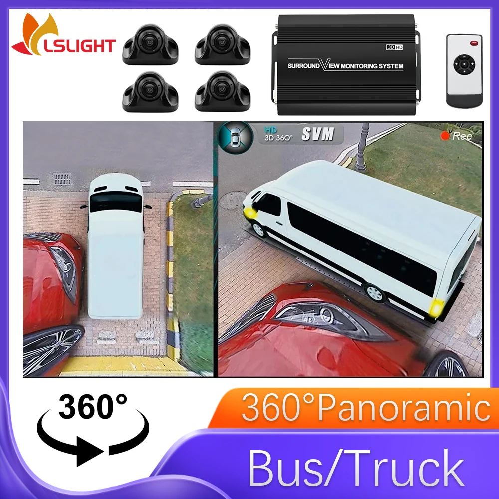 Автомобильная HD-камера для Toyota Chevrolet Sprint 360 °   Бесшовная панорамная 3D-видеокамера ночного видения 1080P HD с просмотром птичьего глаза