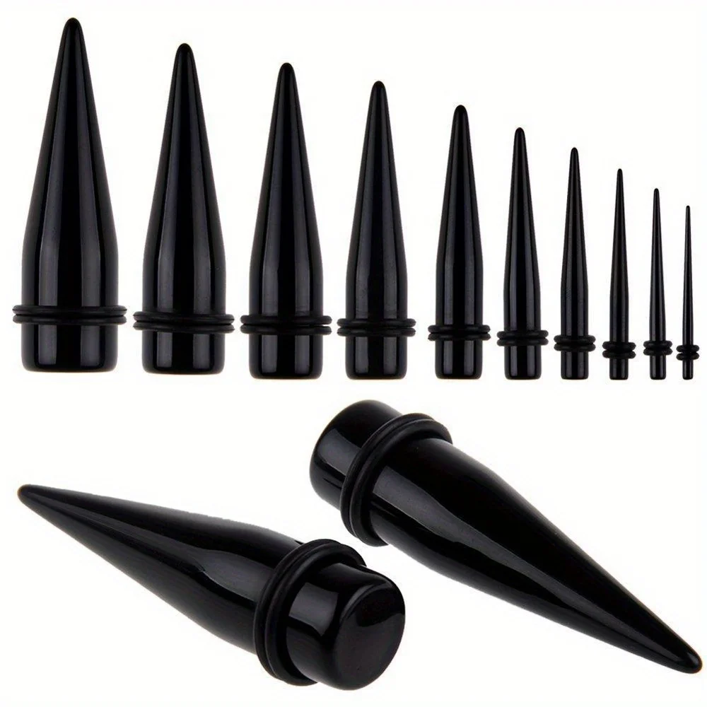 2pcs/6pcs sexi Sztrájktörő akril contours Csiga Szamárfül Design Fül Tömeg tapers plugs Alagút expanders Nyilalló ékszer méret 1.6-10mm