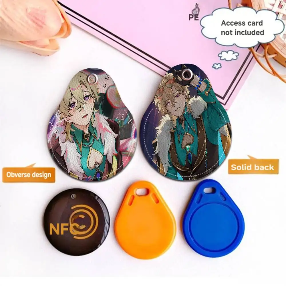 Honkai Star Rail Aventurine Water Drop Access Card Case Anti-verloren Vingerafdrukbestendige kaarthouder Sleutelhanger Anti-valaccessoires