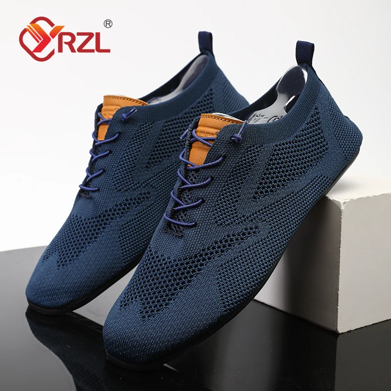 

YRZL Mesh Loafers Men Driving Moccasins Thin Bottom Flat Walking Shoes Lightweight Breathable Non Slip Casual Loafers Mens Shoes