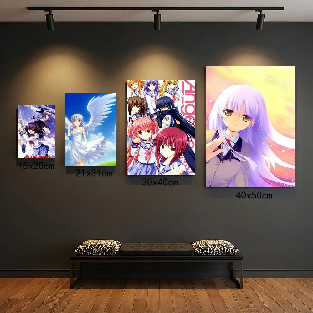 anime A-Angel Beats-S Painting Calligraphy Boho Botanical Decor for Living Room  Elegant Home Style