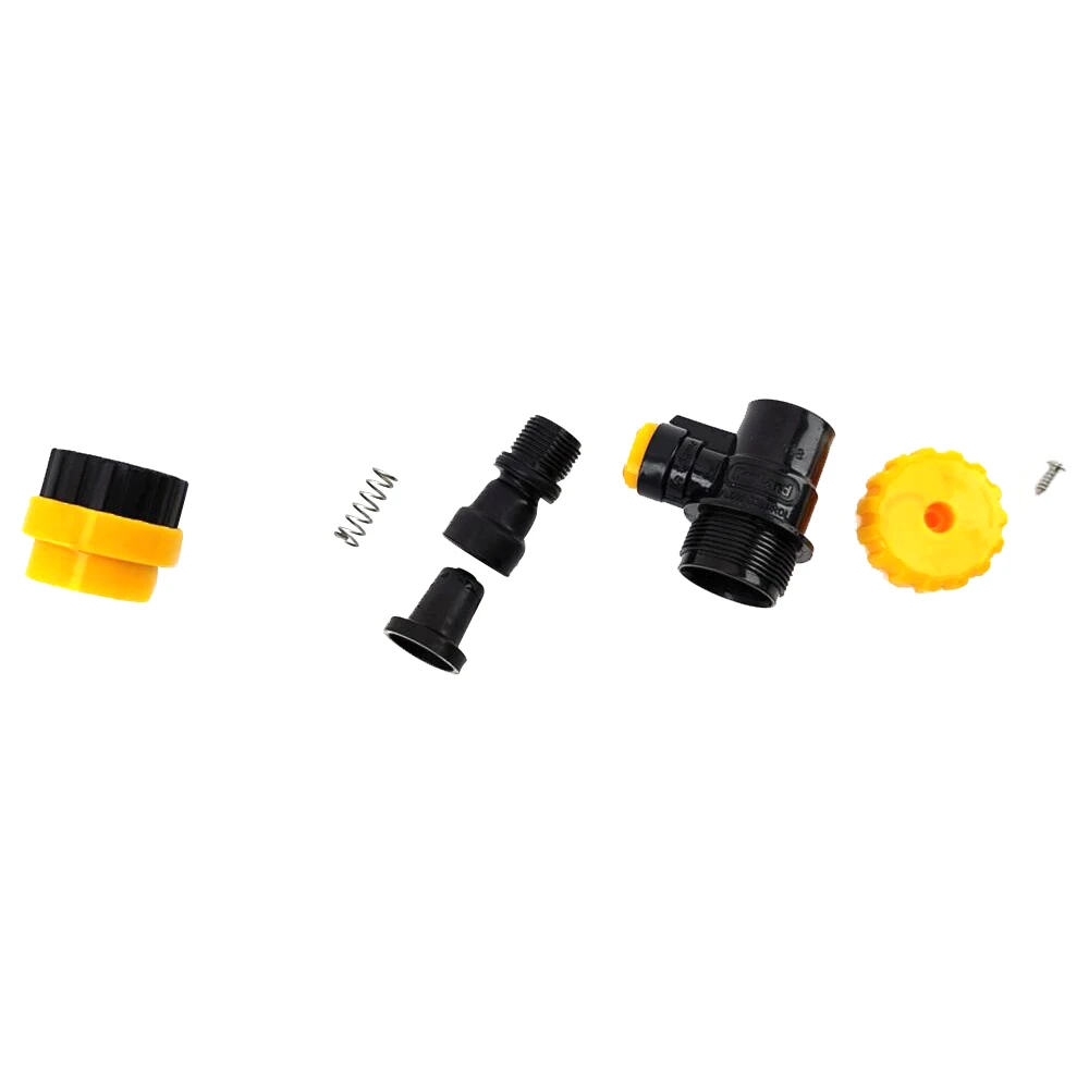 Kegland duotight 8mm x Flow Control Ball Lock Disconnect (Liquid Black + Yellow) (POK)