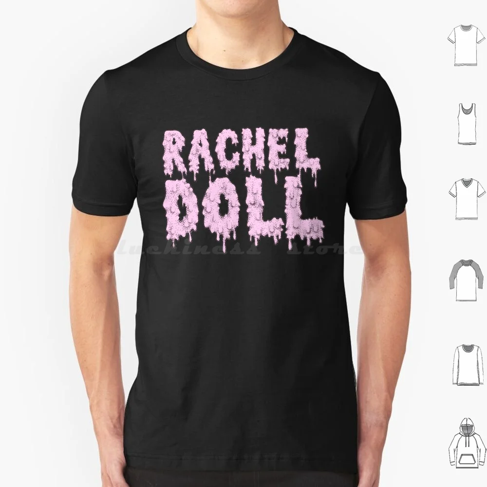 Rachel Doll Slime letras camiseta rosa hombres mujeres niños 6xl Rachel Doll Slime mano letras Logo nombre Slimey Goop Goopy