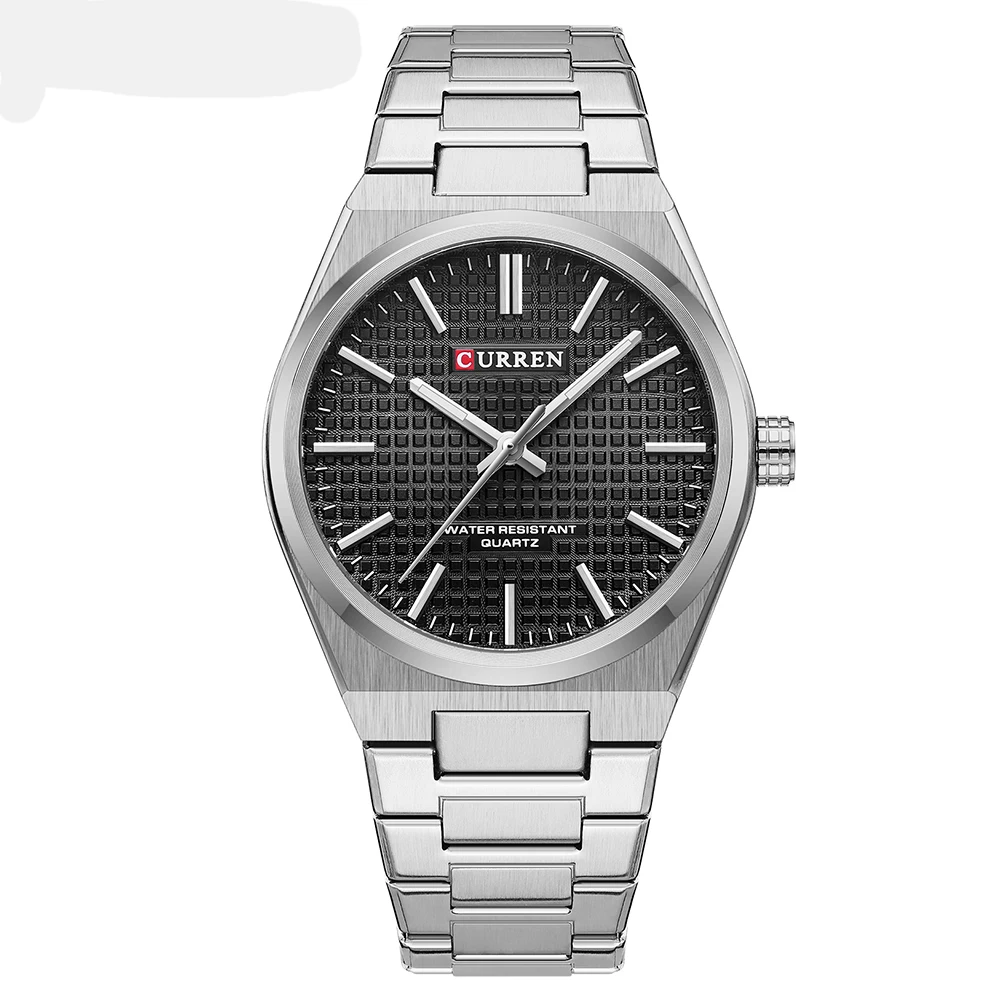 CURREN Casual Minimalista Quarz Herrenuhren Mode Business Edelstahlband Armbanduhren Einfache männliche Uhr