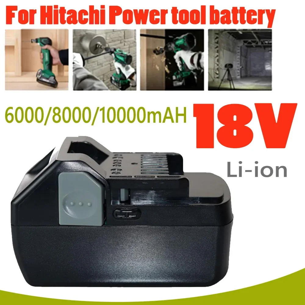 

18V 6000/8000/10000mAh Li-Ion Replacement Battery For HITACHI BSL1820 BSL1840 BSL1850 BSL1860B BSL1830B