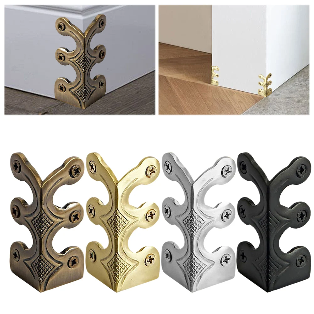 6 PCS Vintage Decorative Corner Guard Base Board Corner Protectors Corner Brackets for Both Residential And Commercial Spaces
