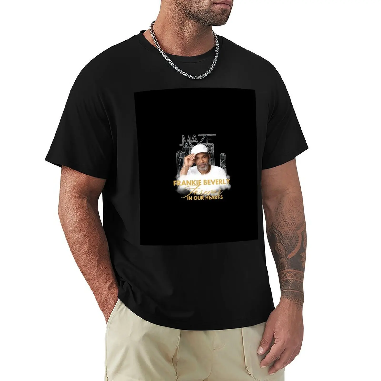 Frankie Beverly Forever In Our Hearts T-Shirt Simple Graphic Design T-Shirt
