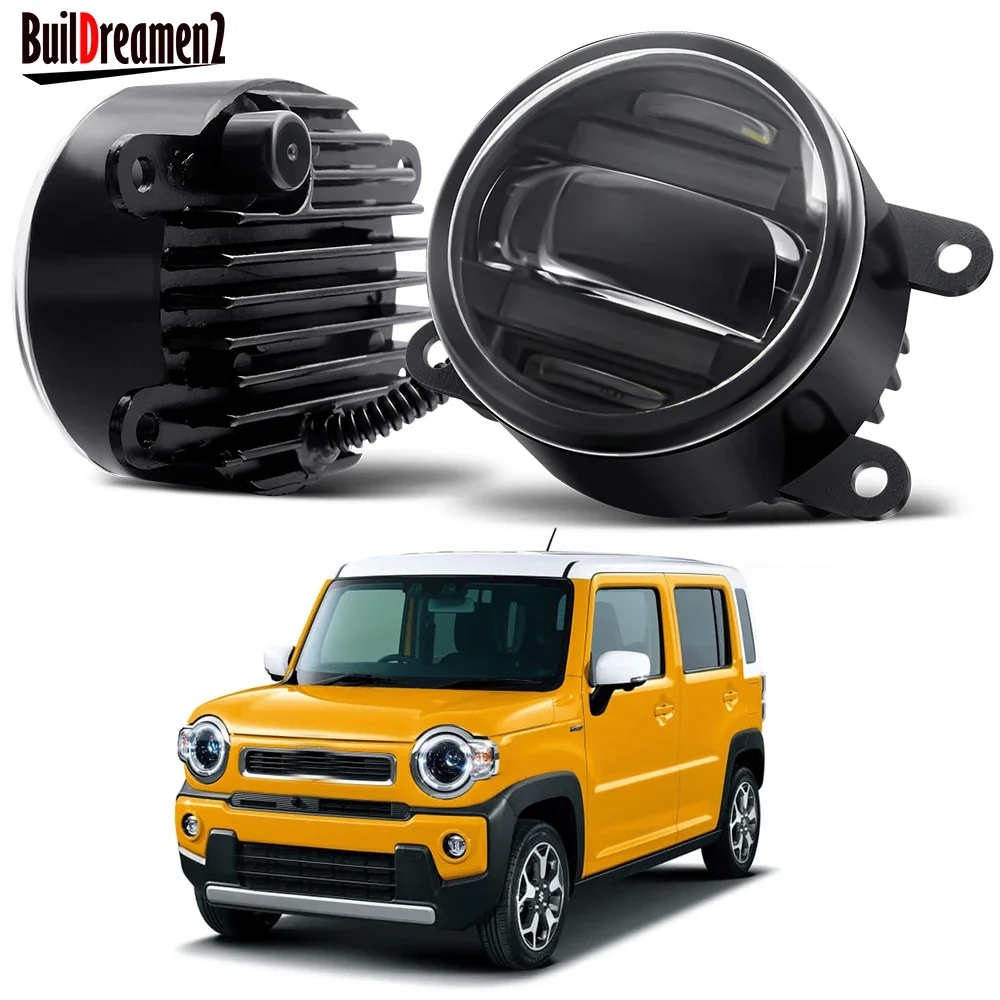 

2IN1 Function LED Fog Light Assembly DRL 30W Aluminum Car Fog Daytime Running Lamp H11 For Suzuki Hustler MR31S MR41S 2014-2020