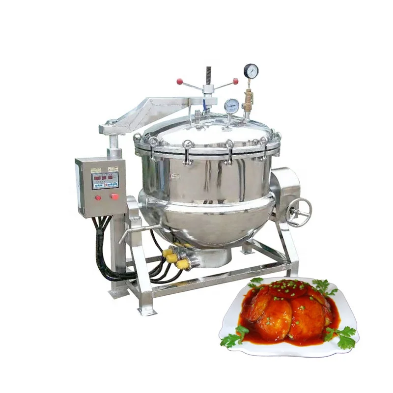 Factory Price Congee Braised Meat 500 Liter Industrial Pressure Cooker Retort Machine for Pet Food Cans Factory