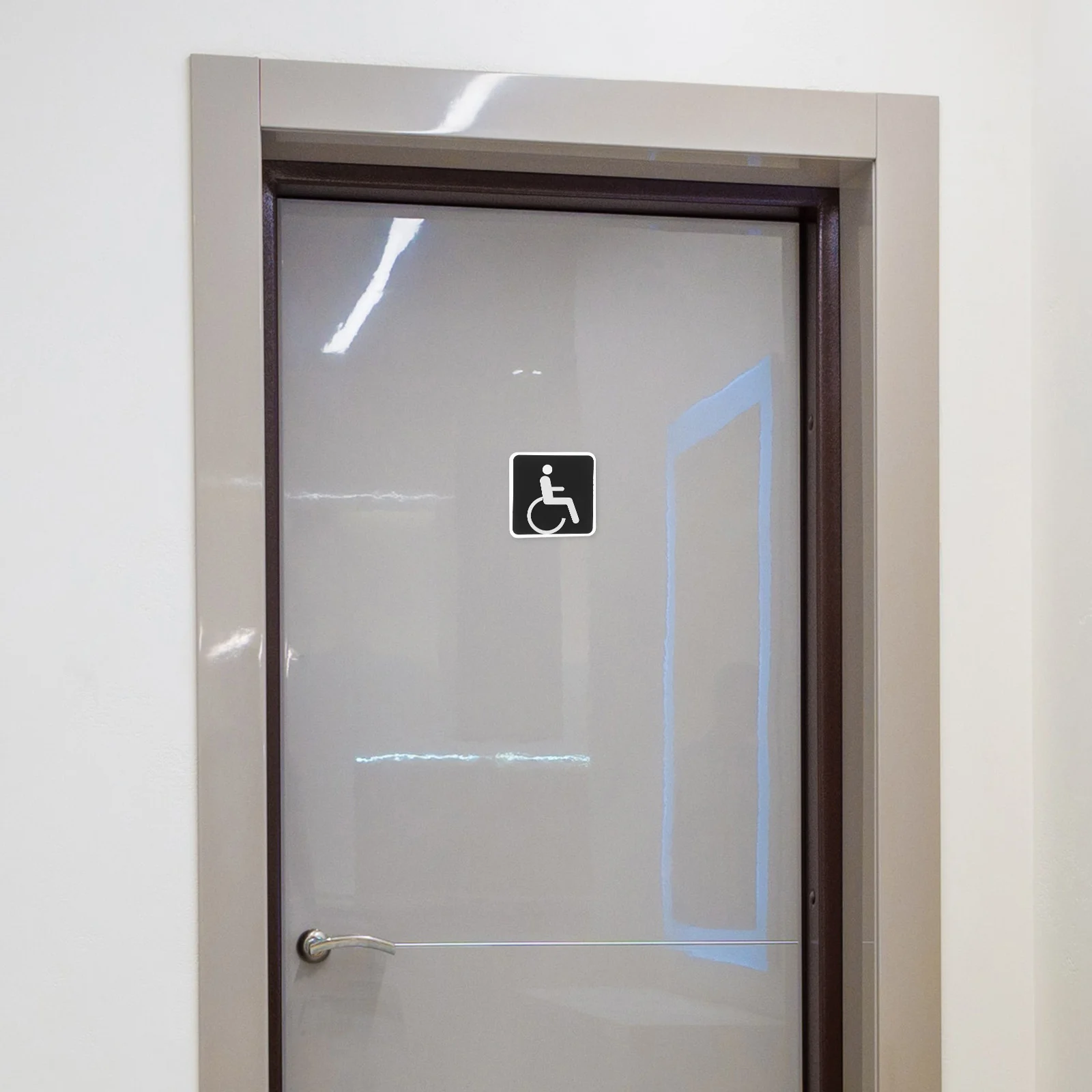 

Accessible Restroom Sign Public Toilet Decals Waterproof Acrylic Bidet Wall Signs Men Women Sticker Bathroom Door Indicator
