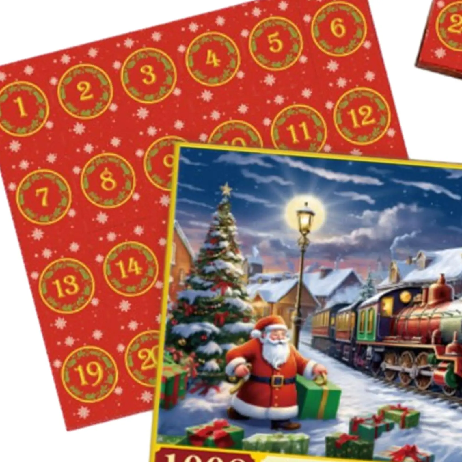 Merry Christmas Puzzle Unique Gift Holiday Puzzle Set for Kids