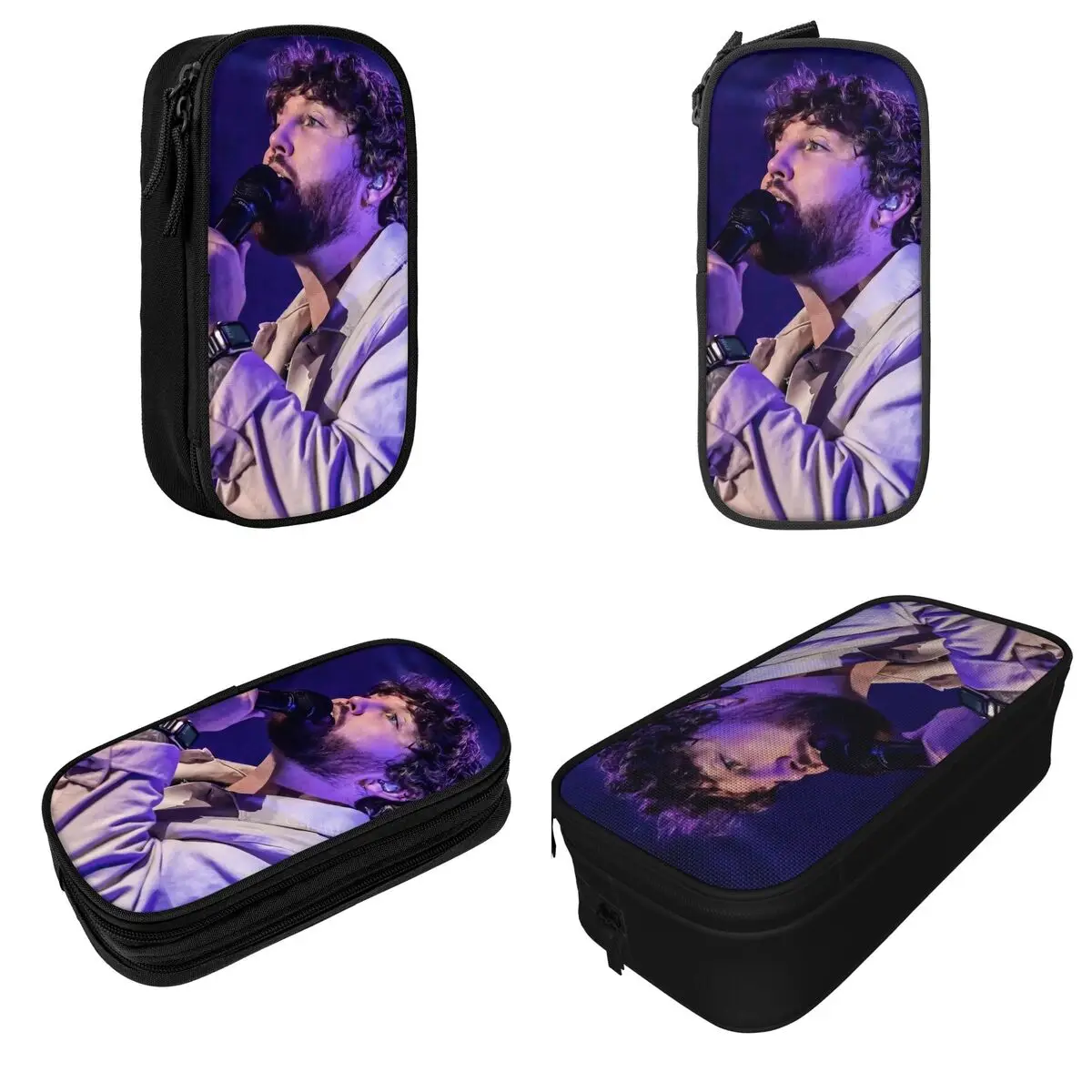 James Arthur Pisces World Tour Pencil Cases Creative Pen Holder Bag for Student Large Storage Students School Gifts Pencil Pouch