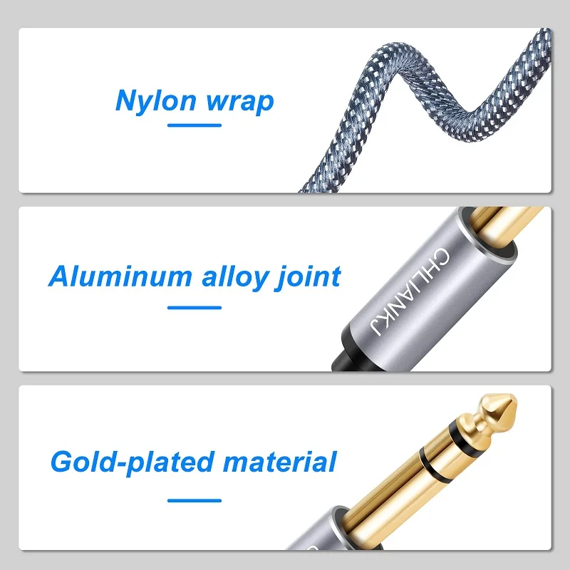 TRS صوت ستيريو ، مهايئ سماعة رأس ، جيتار مناسب ، بيانو ، مضخم صوت ، من أجل من من من من من من من من إلى من من من من ومن ومن ومن ومن ومن أجل