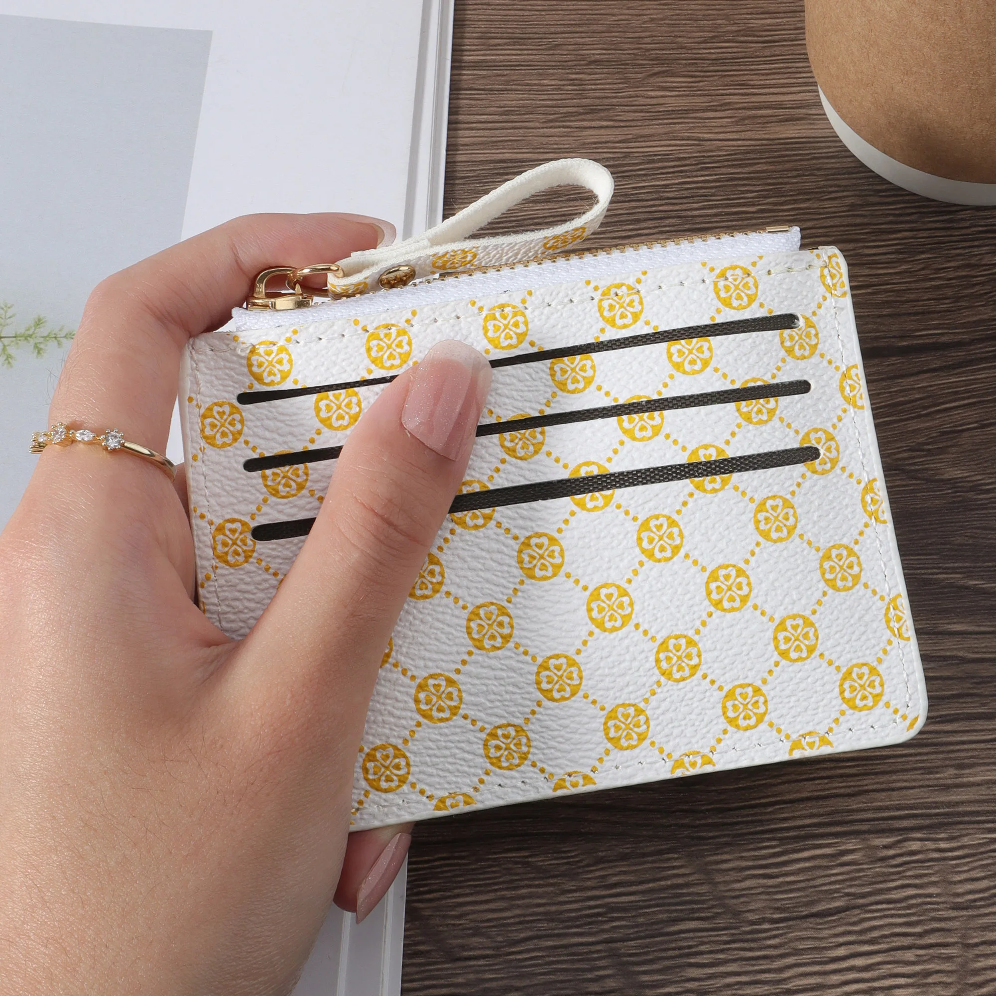 

Card holder ultra-thin, lightweight, portable cash ID card credit card coin pocket wallet, fashionable zipper wallet, high-quali