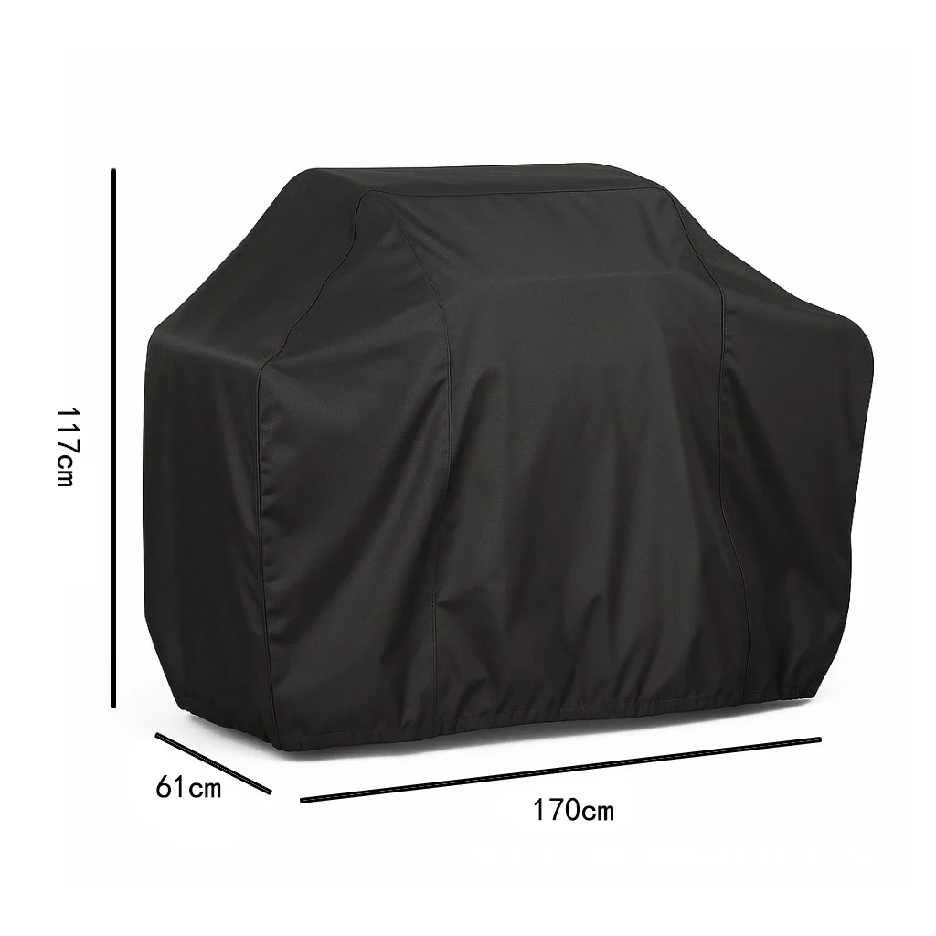Afbeelding 6: BBQ Grillhoes Anti-stof Waterdicht Heavy Duty Barbecuebeschermer voor Buiten Gas Houtskool Smoker Accessoires