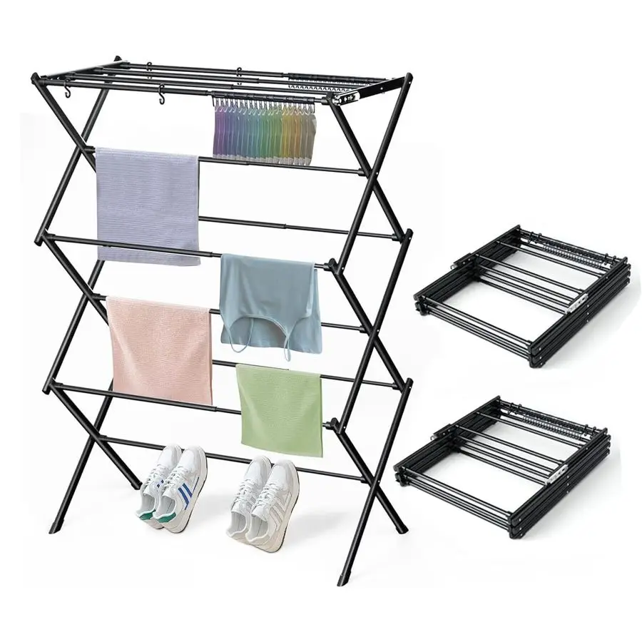 

Складная сушилка для одежды для стирки, черная