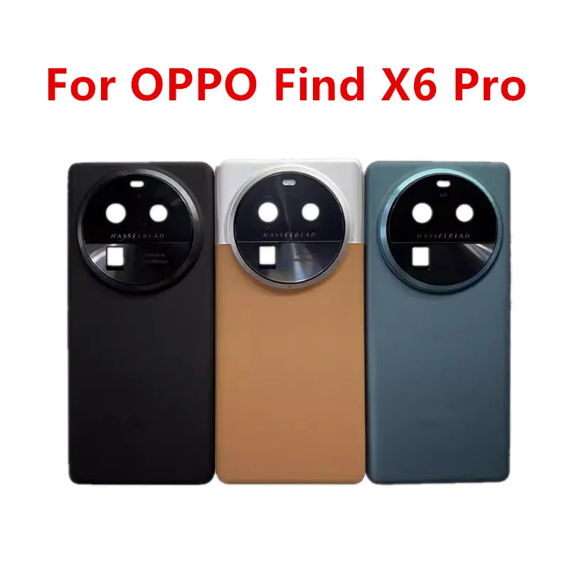 FindX6Pro X6Pro Housing For OPPO Find X6 Pro Battery Back Cover Repair Replace Door Phone Rear Case + Camera Lens PGEM110 PGEM10