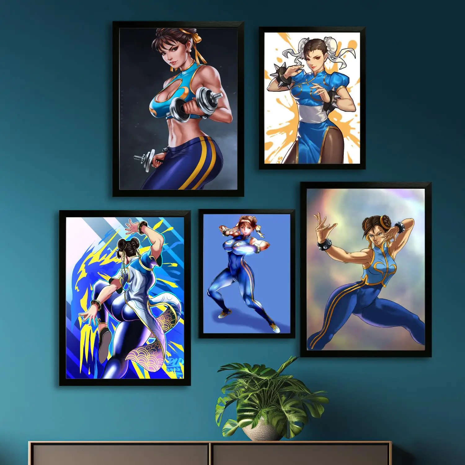 chun li Canvas Art Poster and Wall Art, Picture Print, Modern Family, Bedroom Decor, Posters,Decorative painting